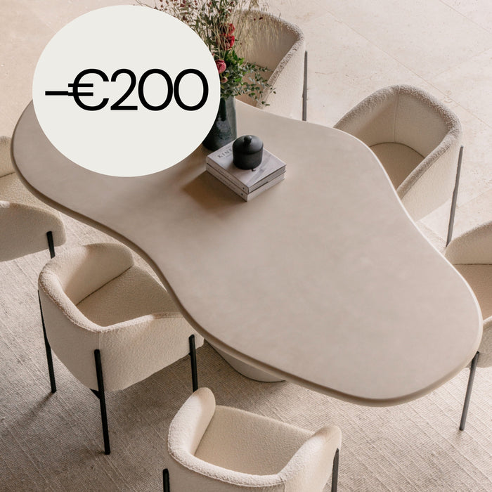 Organic Dining Table - Limoges - Microskin