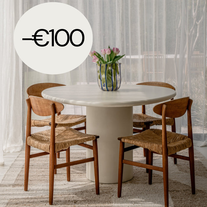 Ovaler Esstisch im Mortex-Look – Reef – 140 cm – Microskin