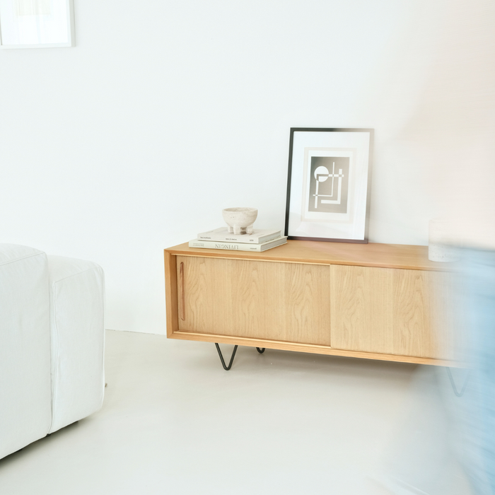 Eiken TV-meubel - Natuurlijk Hout - Oskar - 150cm