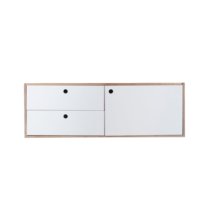 Weiße Badezimmermöbel aus HPL – Korpus – 120 cm – Troyes