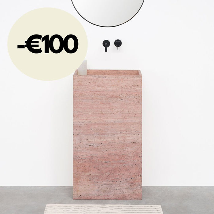 Handenwasser - Etienne - Travertijn - Rood