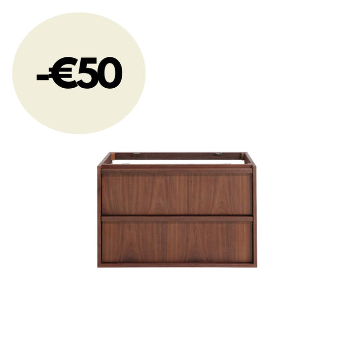 Badkamermeubel Fien - Walnoot - 80  cm