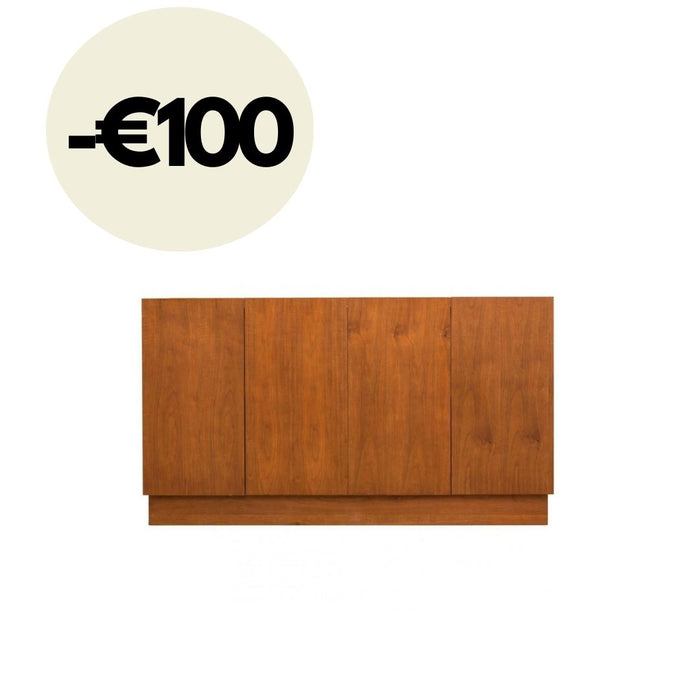 Meuble de Salle de Bain Mid-Century Felix - Noyer - 154 cm