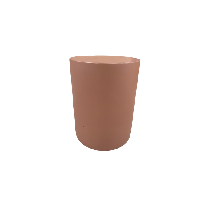 Table d'appoint d'extérieur - Albi - D35 H45 - Brun terracotta - Polycomposite