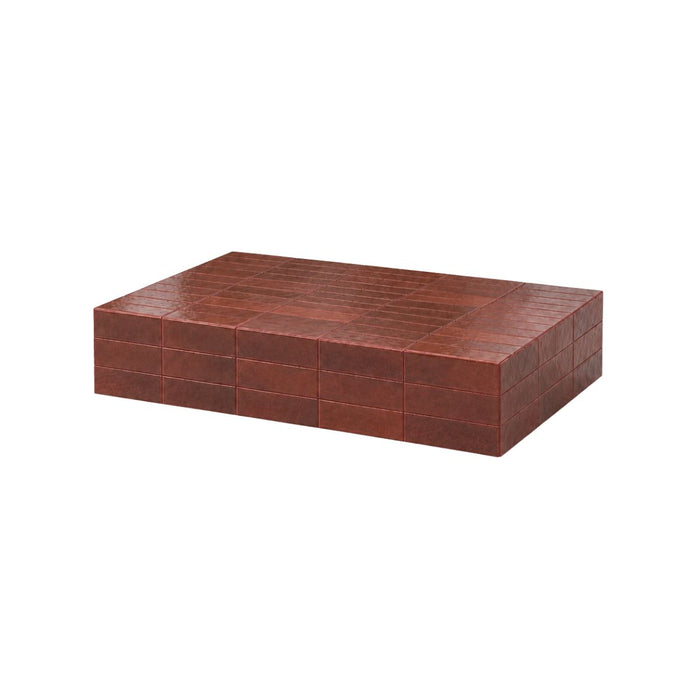 Mesa de centro Tilo - Color canela - Azulejo - 120 cm - Rectangular