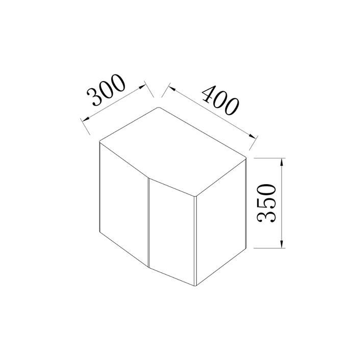 Table basse Creully - L40 P30 H35 - Acier brossé