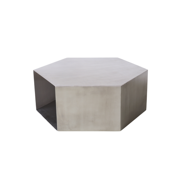 Coffee table Benno - B100 D100 H38 - Brushed steel