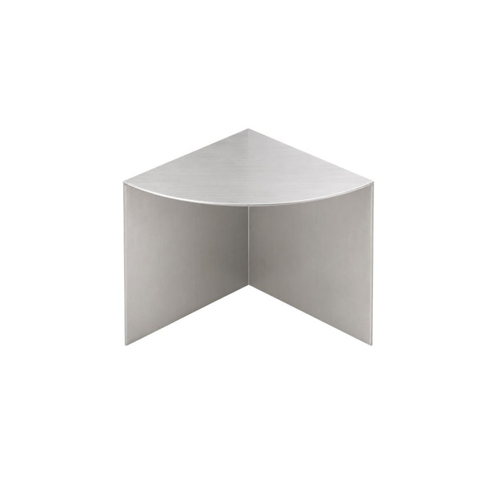 Side table Meru - 40 cm - Brushed steel