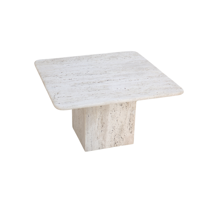 Salontafel travertin - Lily High - Wit