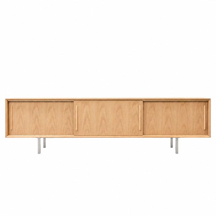 Mueble TV de roble - Madera natural - Oskar - 220cm
