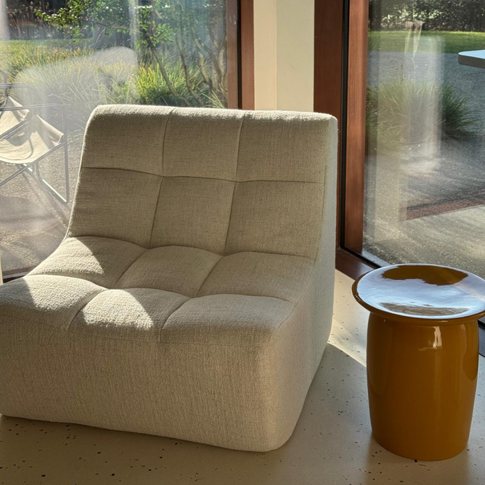 Lemont Sofa Fauteuil Module - 81 cm Breed – Verkrijgbaar in Ivory bouclé en Sandstone Waeve