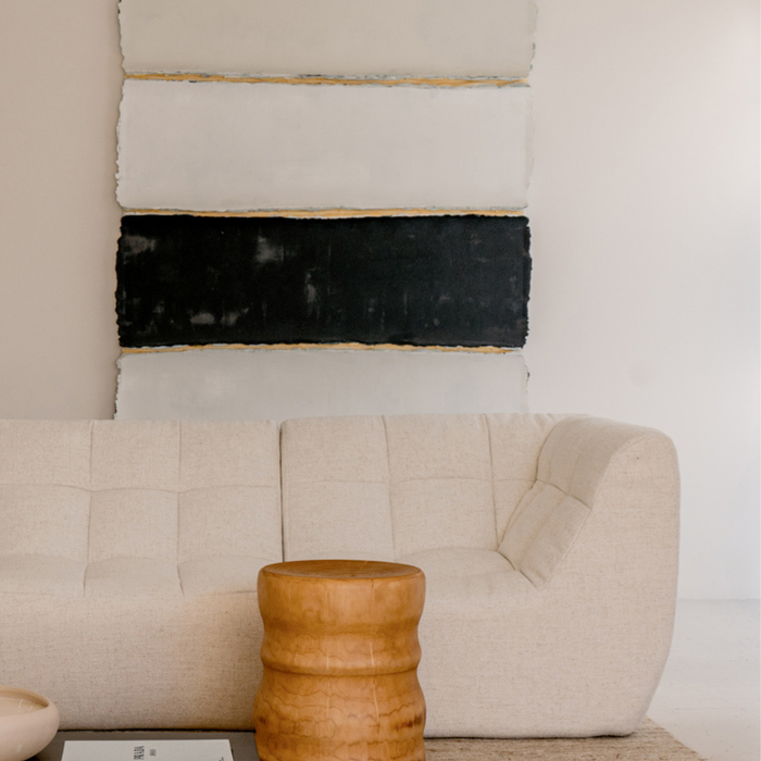 Eckfauteuil - Lemont - B91 T91 H74 - Elfenbein Bouclé