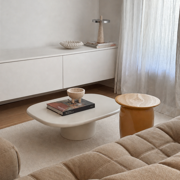 Salontafel Mouzon - 90 cm - Latte StoneSkin