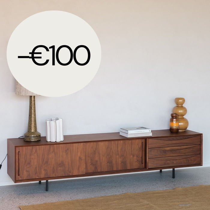 TV-Schrank mit Schubladen – Oskar – Walnuss – 220 cm