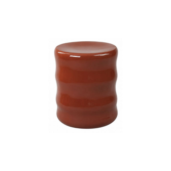 Pouf Leni – D29 × H34 cm – Ceramic – Copper brown