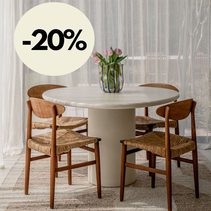 Ovaler Esstisch im Mortex-Look – Reef – 140 cm – Microskin
