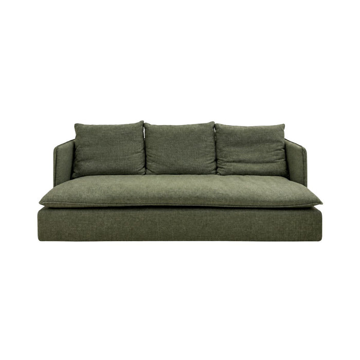 Bartolo - 4-seater sofa in dark green fabric - 220 cm