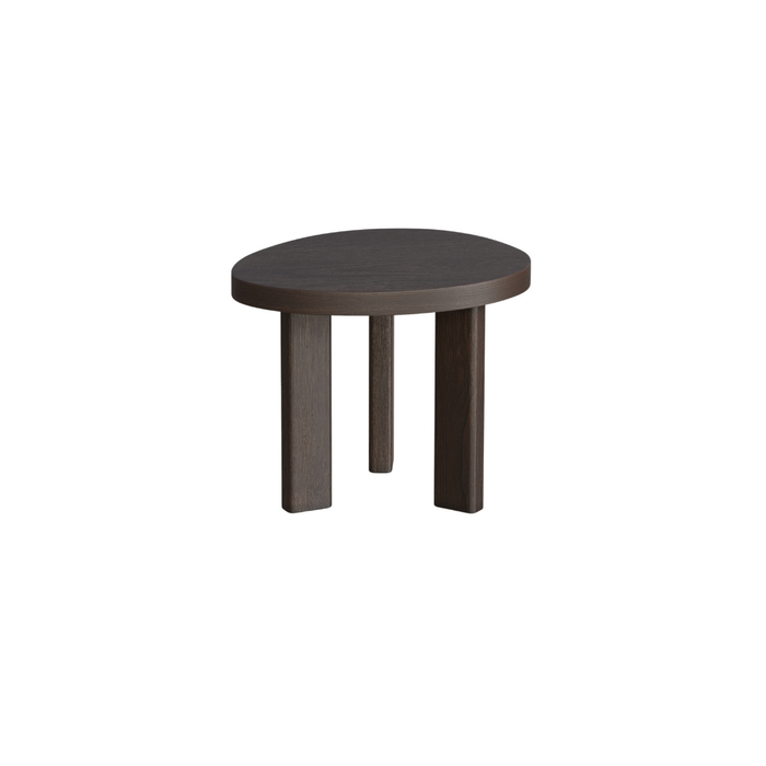 Coffee Table Eden - Smoked Wood - Oval - 50 cm - Small