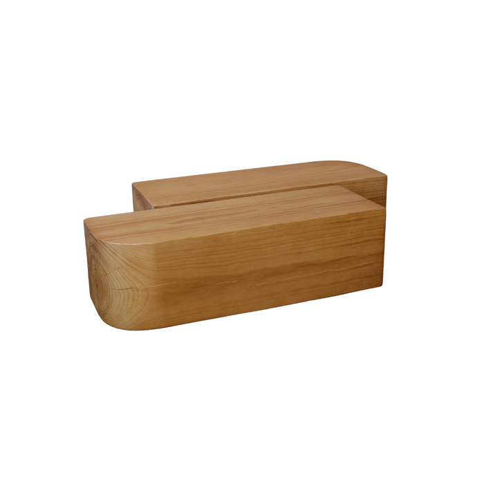 Coffee table Moron – Solid pine wood - Light walnut