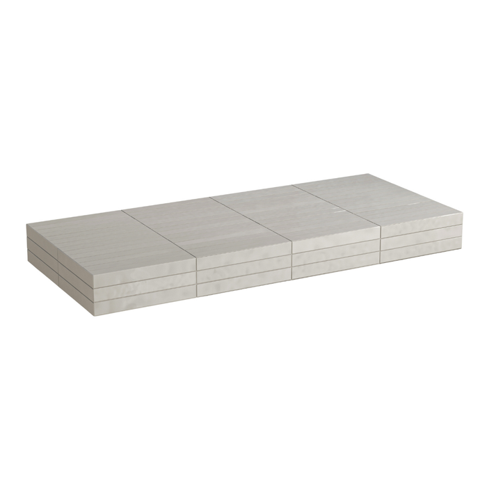 Coffee table Tilo – White tile - Rectangular - 168 cm
