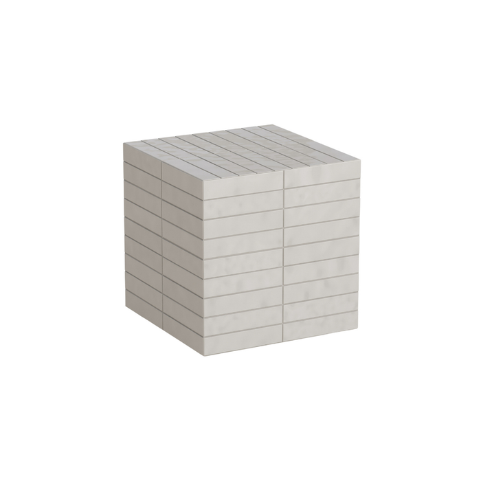 Salontafel Vence - Licht beige tegels - Hoog - 39 cm