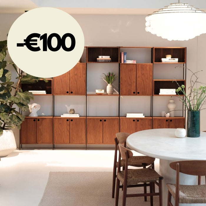 Sarzeau – Wandschrank mit 5 Fächern – Walnuss