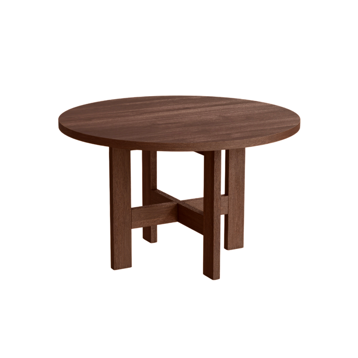 Victor - Table à manger ronde – Ø140 – Grain de café - Bois de frêne