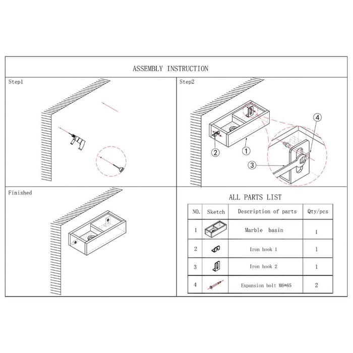 Fontaine lave-mains en travertin Porto - Grès gris