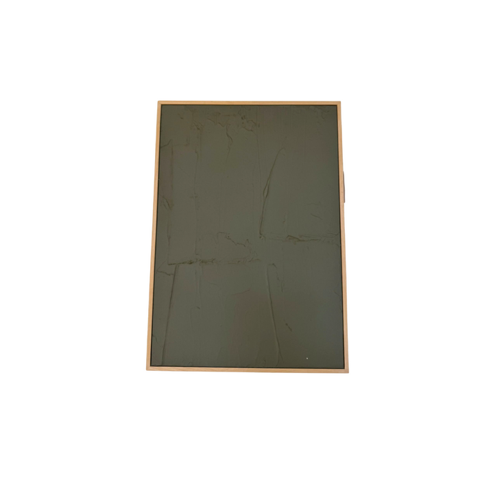 Artwork Provins - Olive green - Oak wooden frame - H 70 x W 50 cm