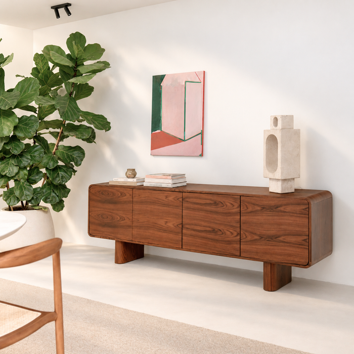 Buffet mid-century Baron en palissandre 220 cm