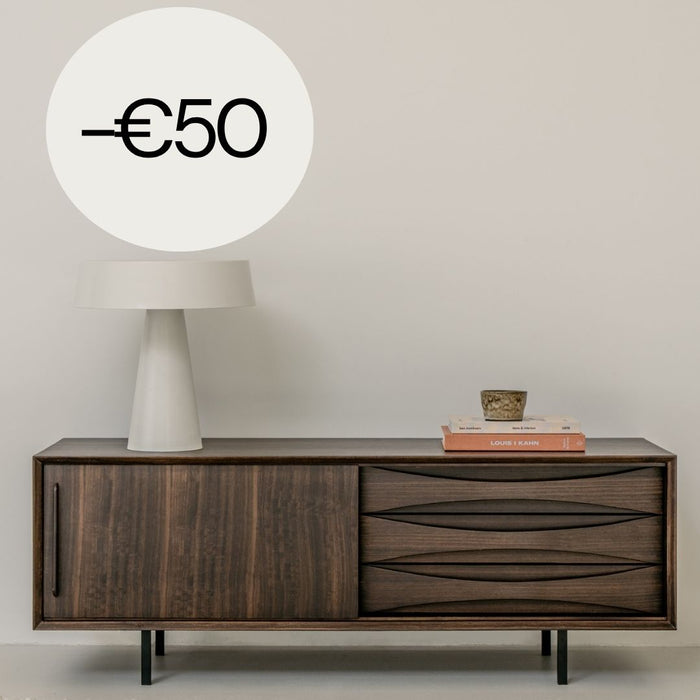 Buffet TV vintage avec tiroirs - 140 cm - Oskar - Smokewood