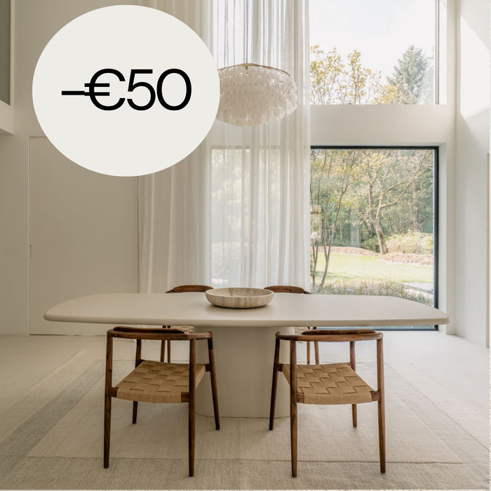 Rechteckiger Esstisch - Ovale Beine - StoneSkin - Lorient - Latte