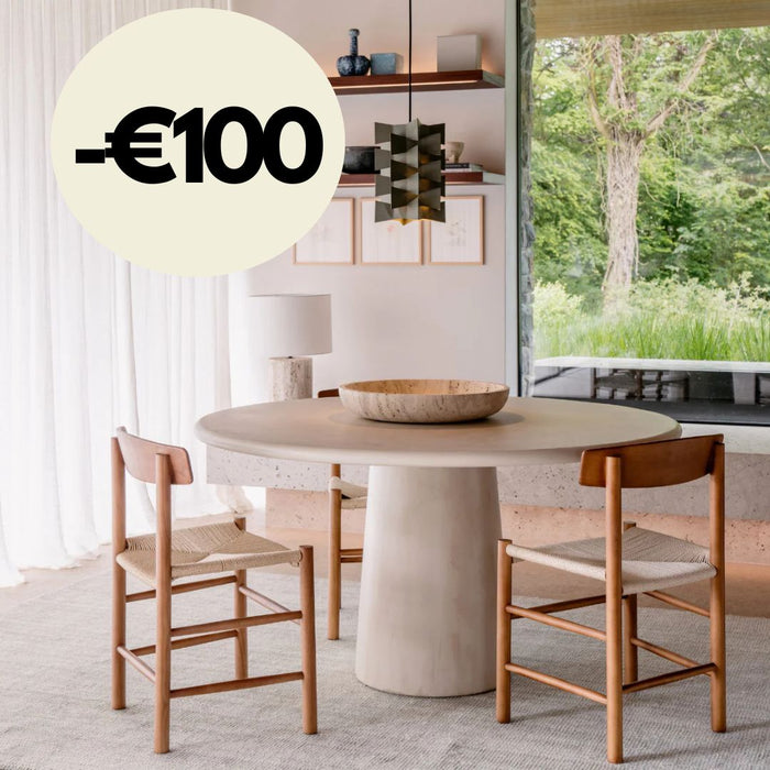 Table à manger ronde - Beton Ciré - Legna