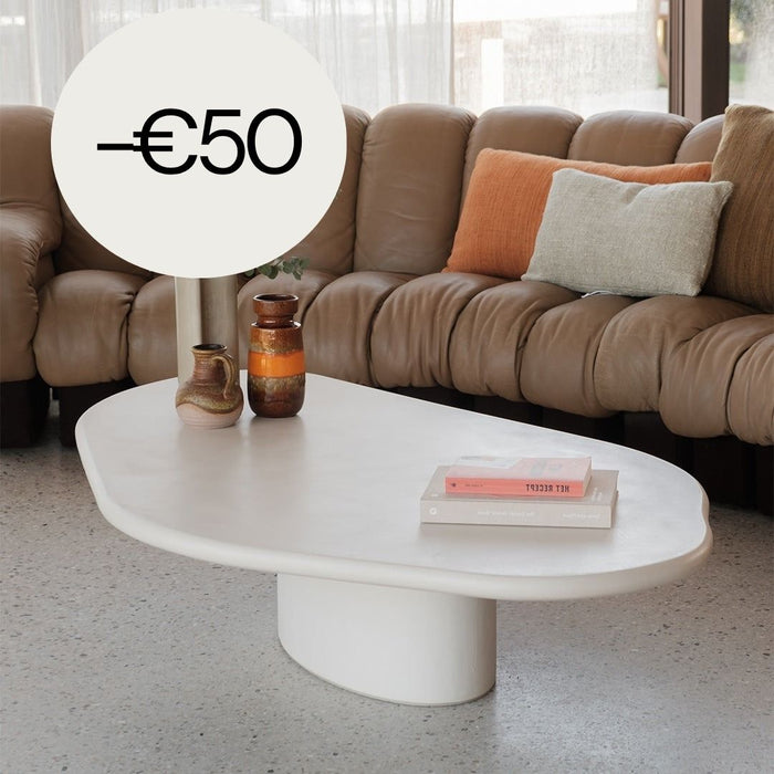 Coffee table Microskin organic shape - Strasbourg - 160 cm