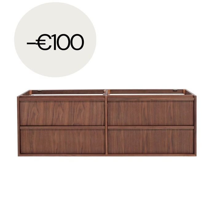 Fien kast body - Walnoot - 150 cm | Ruime opbergkast