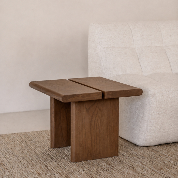 Beistelltisch Arlen - Kaffeebohnenfarbe - Eschenholz - 50 cm