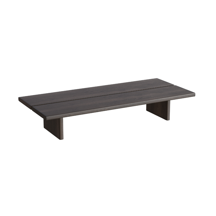 Table basse Arlen - Bois de frêne - 160 cm - Couleur bois fumé