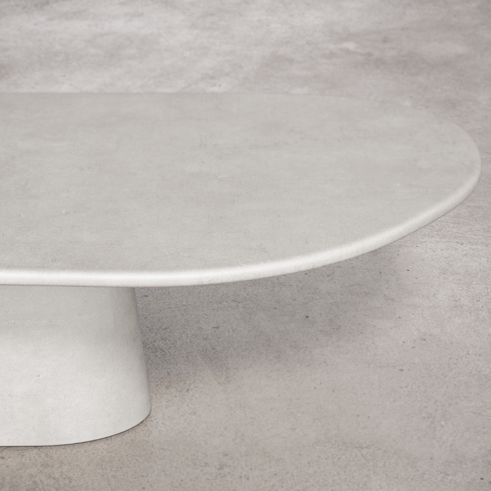 Organic outdoor dining table - Avira - 280 cm - Latte - Polycomposite
