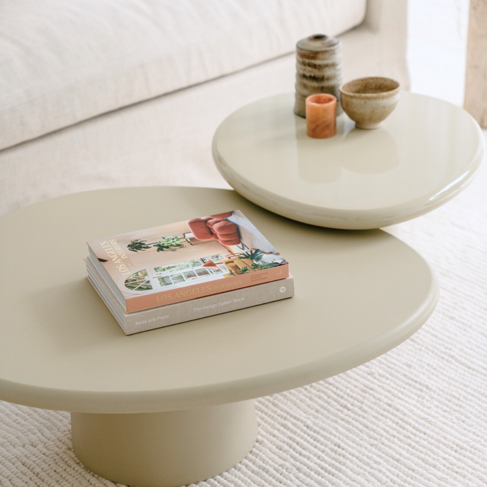 Juno Coffee Table - StoneSkin - Light Khaki - 91 cm