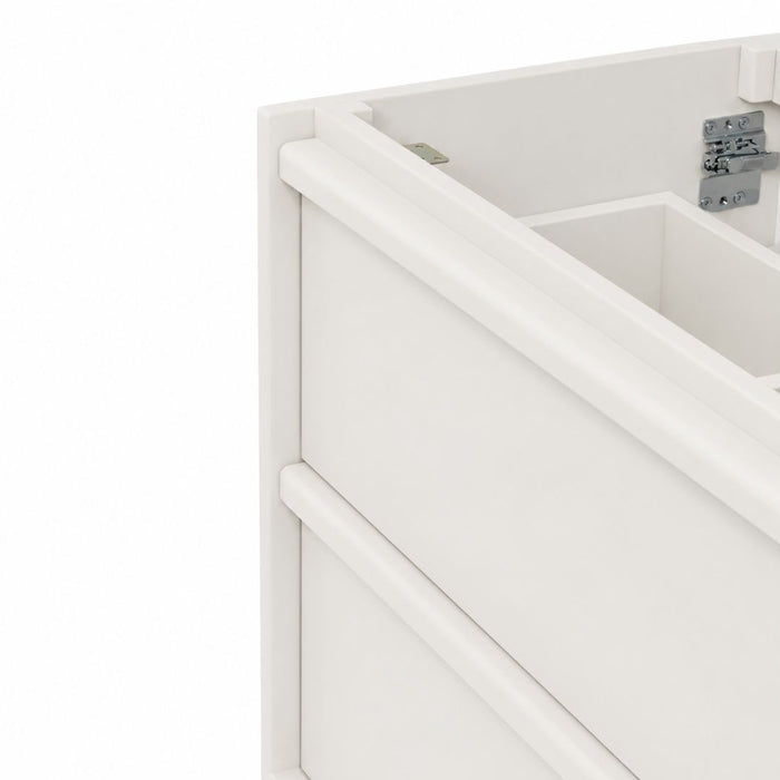Badezimmermöbel mit zwei Schubladen - Fien - Weiß - Lackiertes Holz - 80 cm