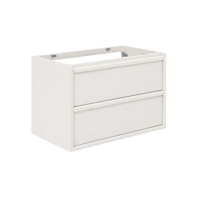 Badezimmermöbel mit zwei Schubladen - Fien - Weiß - Lackiertes Holz - 80 cm