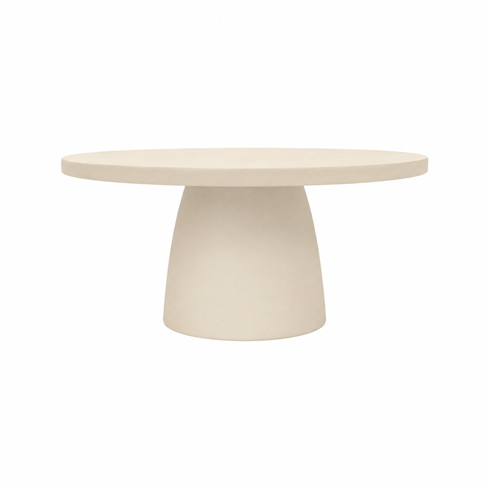 Outdoor coffee table - Gordes - W80 D80 H35 - Latte - Polycomposite
