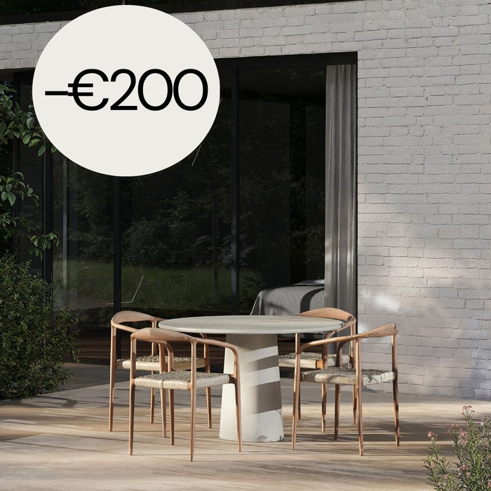 Outdoor eettafel - Legna - 140 cm - MicroSkin - Cloudy Latte