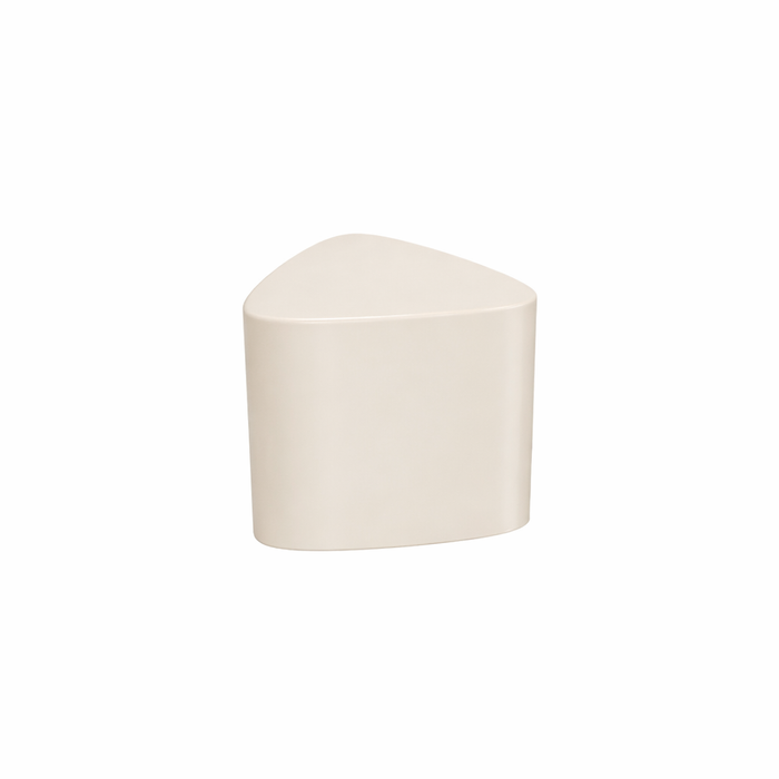 Salontafel Mave - Driehoekige vorm -  H40 cm – Latte Stoneskin