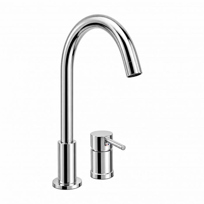 Aufputz-Wasserhahn rund Chrom - max