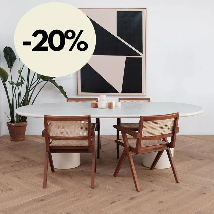 Astrid - Esstafel im Mortex-Look - 240 cm - Microskin