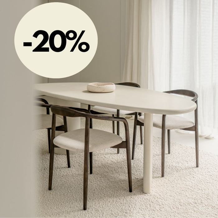 Rouen - Ovaler Esstisch - Microskin - 220 cm