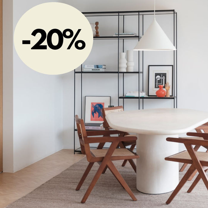 Mortex look eettafel - organisch - Strasbourg - Microskin