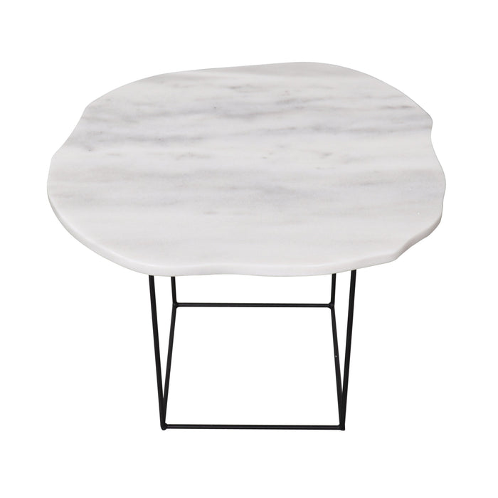 Side table - Delphine - White Marble