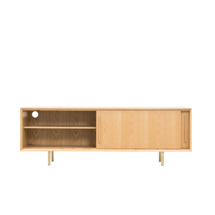 Oak TV cabinet - Natural Oak - Oskar - 150cm